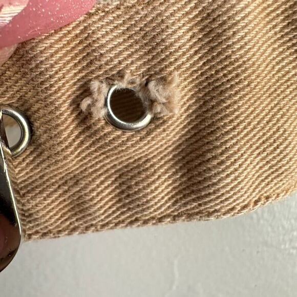 Fubu x Forever 21 Bralette Women's L‎ Tan Y2K Buckle Closure Summer - Picture 6 of 7